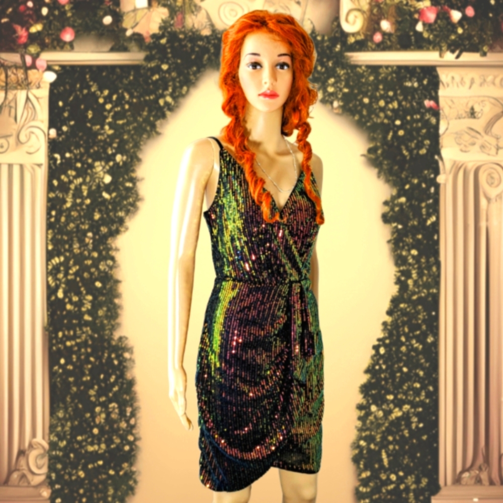 Grace Karin Sequin Prom Mini Dress Size S